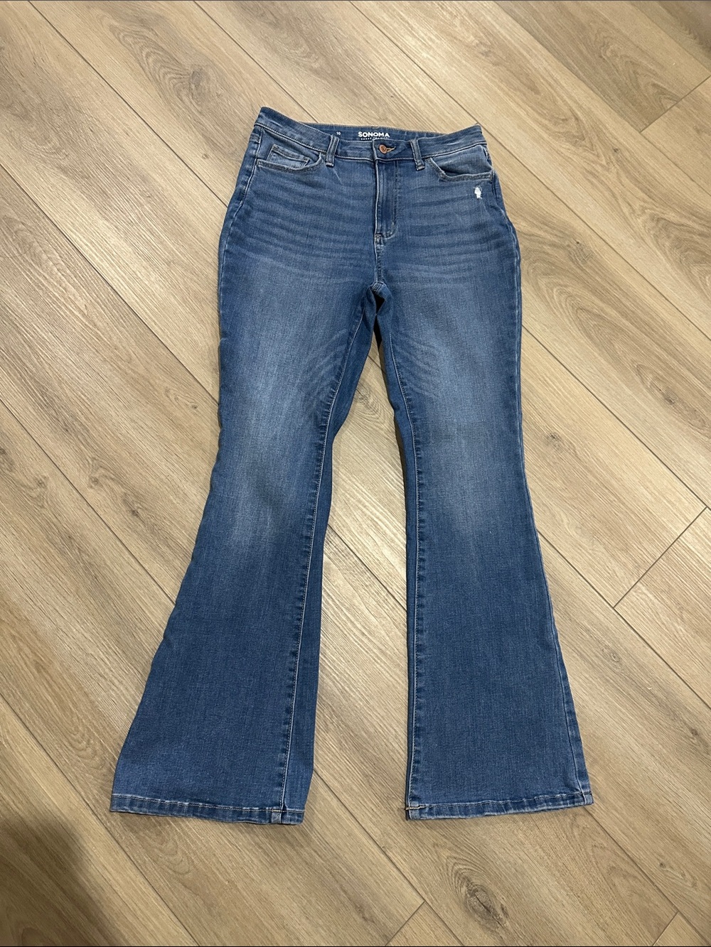 Sonoma Women's Blue Flare Jeans. Size 10